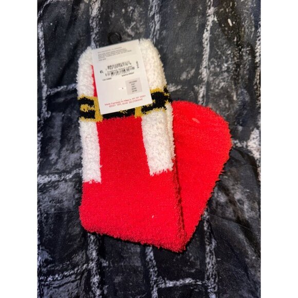 Club Room Men's Cozy Holiday Santa Belt Socks, NWT, One Size - Picture 3 of 4